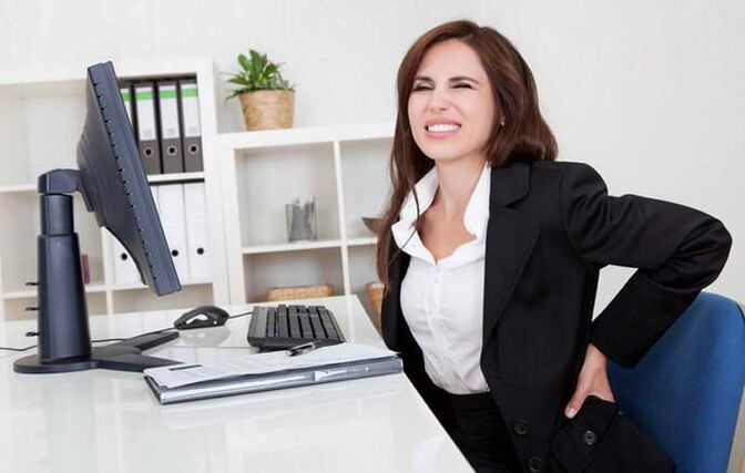 bolesť chrbta v dôsledku hrudnej osteochondrózy